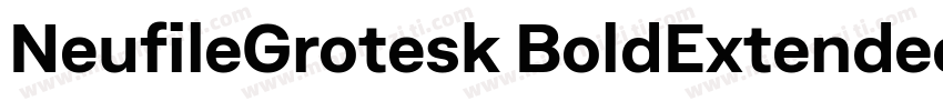 NeufileGrotesk BoldExtended字体转换